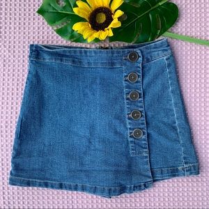 Blue Jean Skirt/Shorts